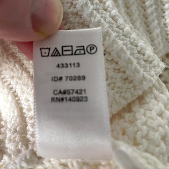 LOFT Cream Sweater Size Large L - Picture 7 of 7